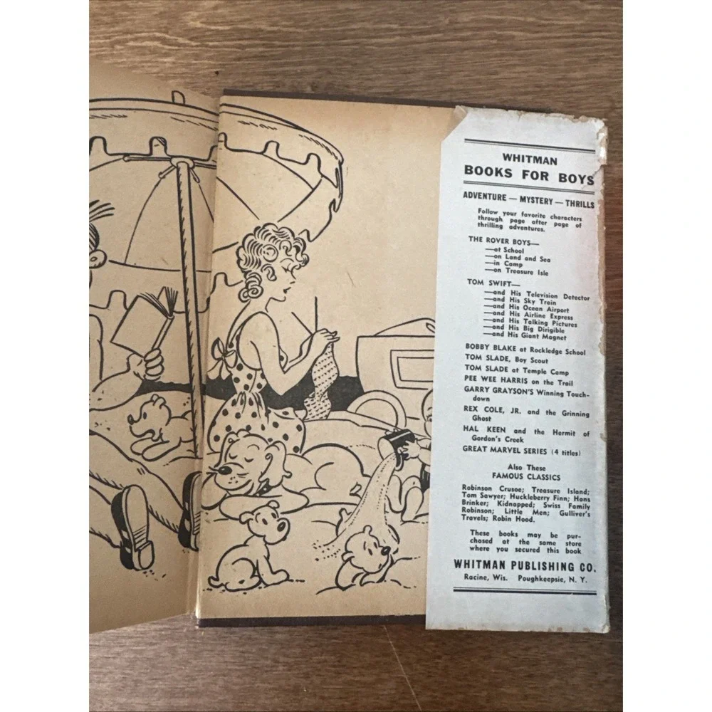 Vintage Whitman Publishing Company 1942 Hardback Books With Sleeves Lot Of 2 USA